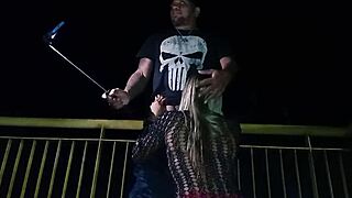 wife flashes on street, driving guys wild