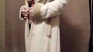 Sexy slave performs strip tease with buttplug and humiliation