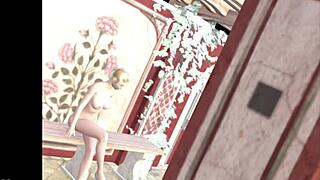 Woman intensely swallows huge prey in vore part 3