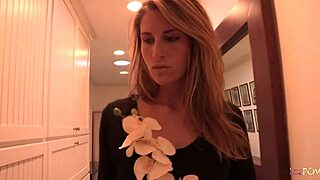 Blonde Intruder Boldly Eats And Fingers Brunette's Ass