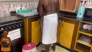 Personal-Error Black pregnant African teen 18+ gets fucked in kitchen, oops, so hot!!