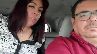 Being Fucked By A Stranger In The Backseat While My Wife Drives