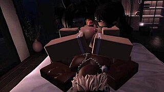 Rough Group Mating Season with Two Fat Bunnies and Monster Cock