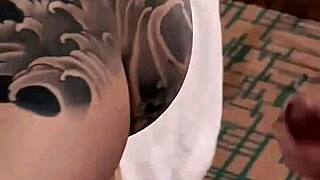 Handsome gay Asian amateur couple engages in bareback anal sex