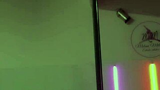 Does the doctor show everything while dancing on the pole?