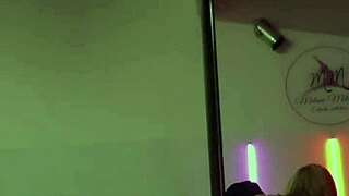 Does the doctor show everything while dancing on the pole?