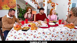 Stepfamily has intense threesome with Nade Nasty cumming on faces and tits.