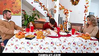 Stepfamily has intense threesome with Nade Nasty cumming on faces and tits.