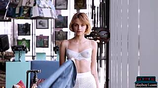 petite russian teen model lilit ariel strips naked intensely