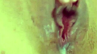 Angelina Grey's Pussy Up Close! How Does She Handle a Big Dildo with Cum and Squirt?