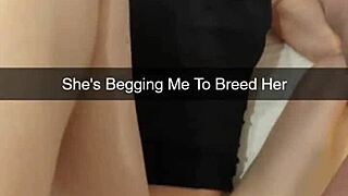 breed me daddy, this ovulating cheating milf wife gets fucked hard on snapchat, slapping her vagina to orgasm