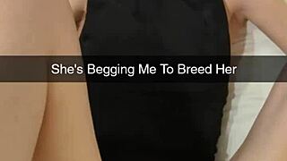 breed me daddy, this ovulating cheating milf wife gets fucked hard on snapchat, slapping her vagina to orgasm