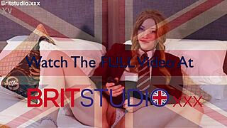 Posh redhead student commands intense wanking