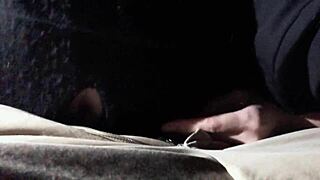 femdom gives deepthroat blowjob in car with handjob