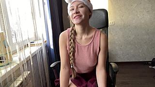 Dildo In Tight Pussy Triggers Sweet Squirt Orgasm