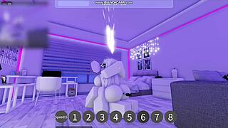 She asked me to fill her with milk in Roblox this time!