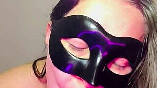 mexican mother-in-law masturbates in see-through for friends