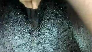 Black Babe Masturbates Wet Pussy