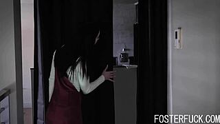 jazmin luv, my foster teen, teases my cock