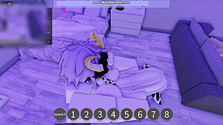 She asked me to fill her with milk in Roblox this time!