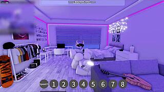 She asked me to fill her with milk in Roblox this time!