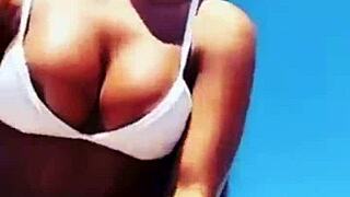 hot vacations featuring big boobs on display