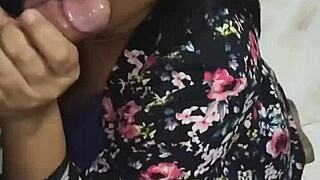 While washing dishes, my perverted step-nephew arrives when husband is not there 😏