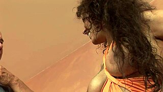 scoping out a slutty mom in fishnets, licking and deepthroating with shaved gaping action