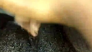 Black Babe Masturbates Wet Pussy