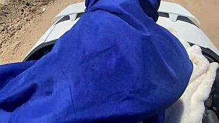 Class Hoe Graduates Today With Intense Outdoor Orgasms