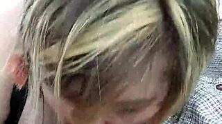 BBW Wife Liz Sucks Cock on Roadside Car Stop Again