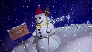 Christmas black breeding of Mrs. Claus!