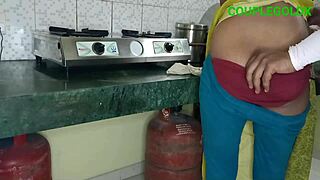 can’t bang in the kitchen, devar ji, mother-in-law might come, let’s move to the room for doggystyle.