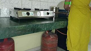 can’t bang in the kitchen, devar ji, mother-in-law might come, let’s move to the room for doggystyle.