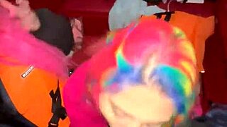 girls surprise a guy on the boat, sucking him off deepthroat style in this asian teen group