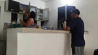 Perverted neighbor fucks huge ass in car after asking for sugar