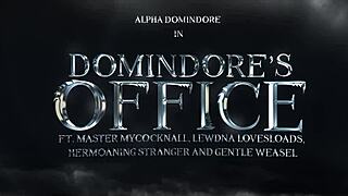 boss dominates office blowjob and pussy submission