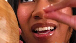 Teen Ebony Ameena Green Surprises Nade Nasty with Nuru Massage