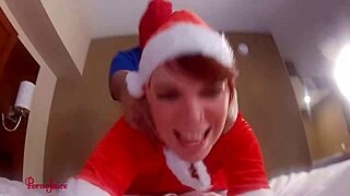 Christmas black breeding of Mrs. Claus!