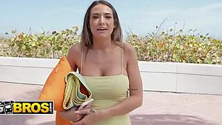 Dirtydanii sucks johnny's big cock in 69 on the bus!