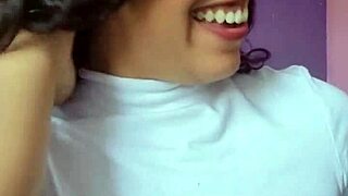 Hot Brazilian Brunette In Lingerie Asks You To Cum On Her Natural Tits