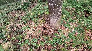 OMG! I Jerk Off in Forest, Stranger Girl Joins and Fucks Me Wild!