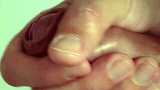 She enjoys a solo close-up session