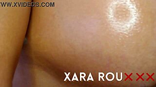 colombian latina masturbates in front of mirror