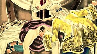 Vintage Erotic Art Featuring Hairy Beaver Pussy