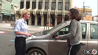 Blonde ass and blowjob to avoid spanish fine.