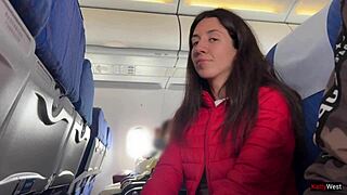 Feeling Thrilled Jerking Off Publicly On Crowded Plane