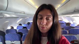 Feeling Thrilled Jerking Off Publicly On Crowded Plane