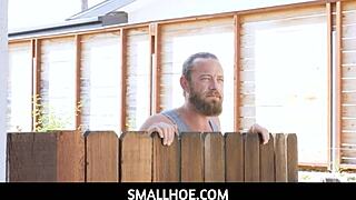 petite 18+ babe lily glee meets her fitness instructor