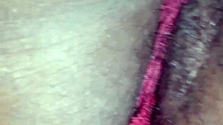 Fat hairy pussy on display